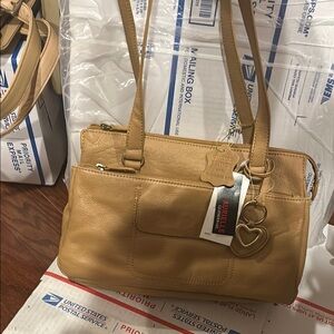 Aurielle Tan Leather Women's Bag